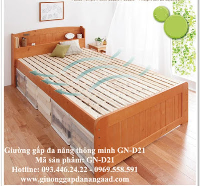 Giường gấp đa năng điều chỉnh được chiều cao GA-D21