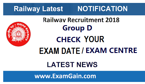 Rrc Group D Check Exam City Exam Date Exam Centre Latest News