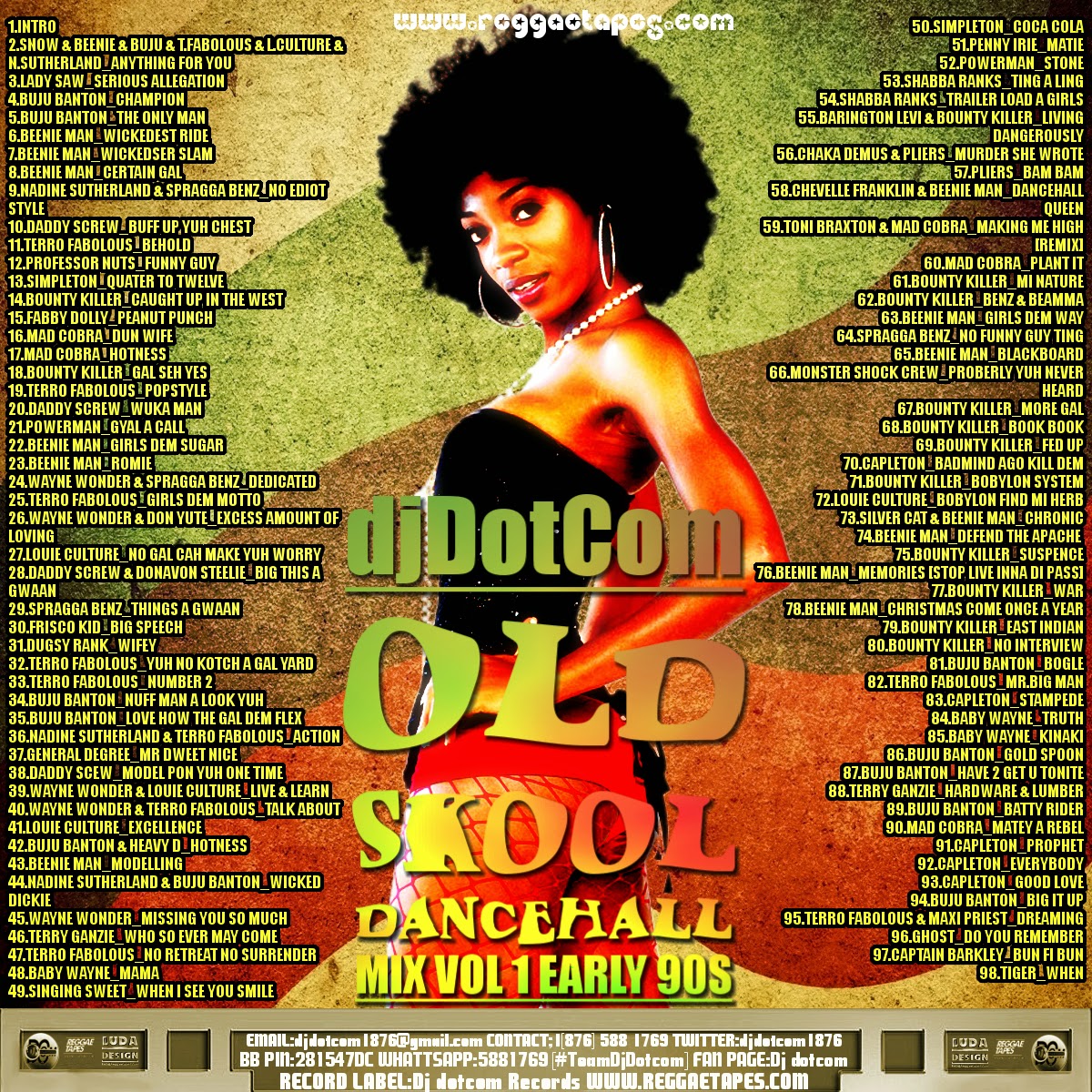 DJ OLD SKOOL DANCEHALL MIX VOL 1 EARLY 90S MIXTAPES4YUH