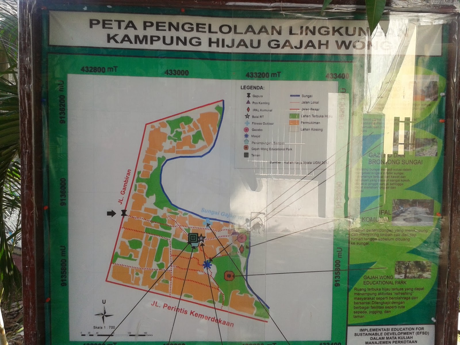 Peta kampung wisata gajah wong
