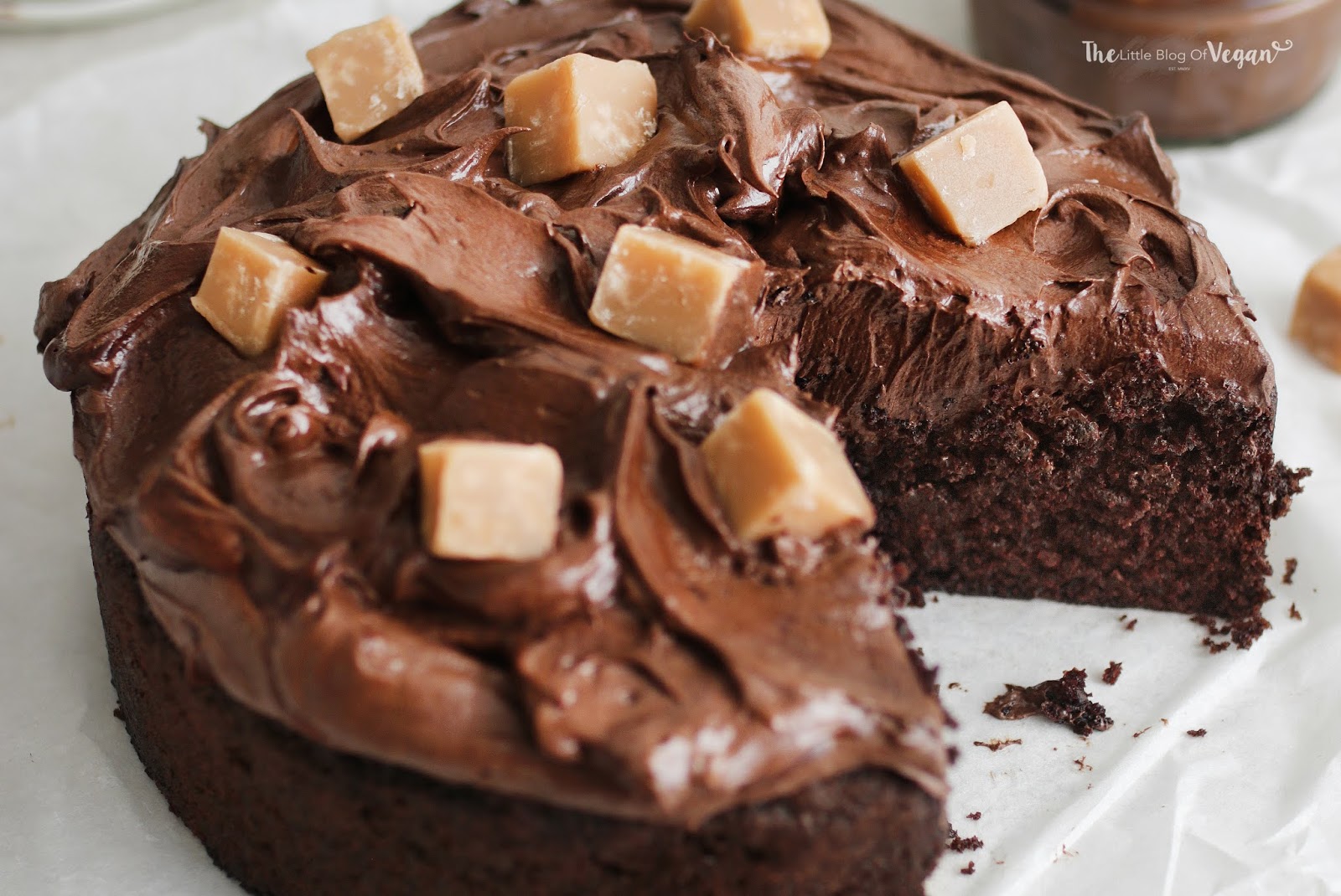 Vegan Chocolate Fudge Cake recipe The Little Blog Of Vegan