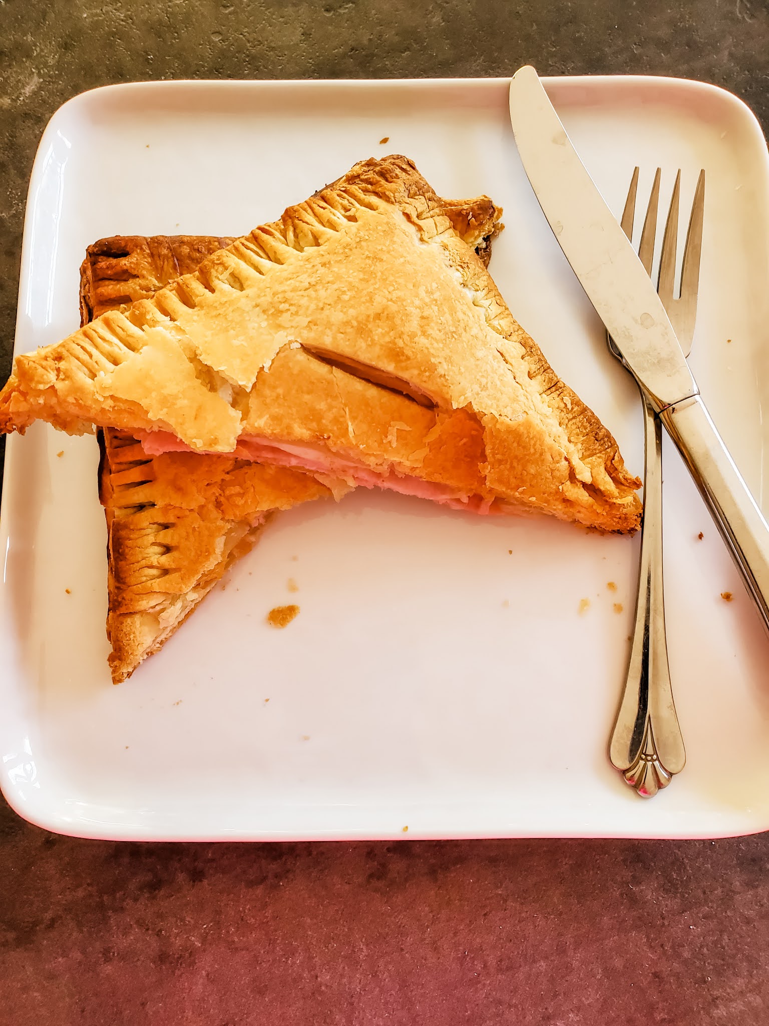 Slice of Southern Hot Ham and Swiss Pockets