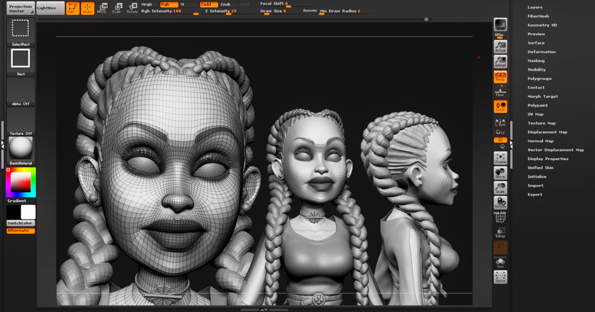 preview and screenshot zbrush