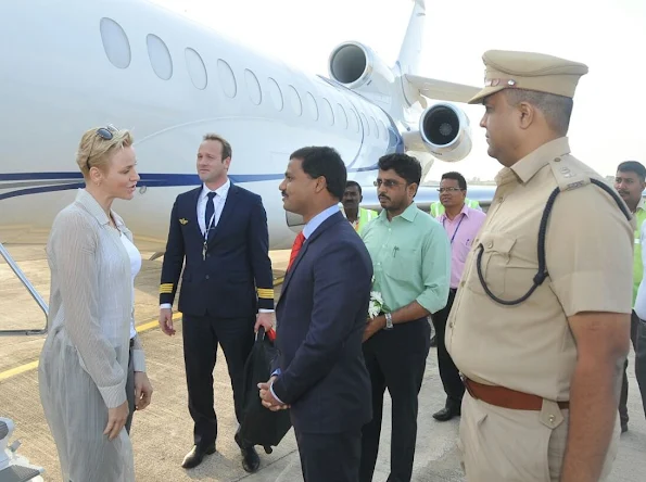 Princess Charlene at the Dindigul charity event, It is why they celebrated the birthday of Prince Jacques and Princess Gabriella