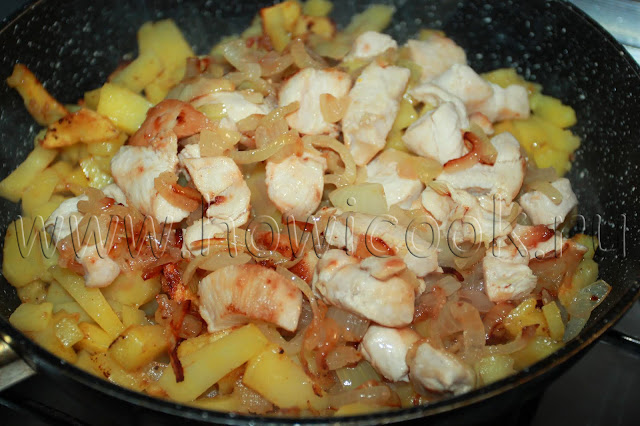 рецепт куриного филе с жареным картофелем с пошаговыми фото