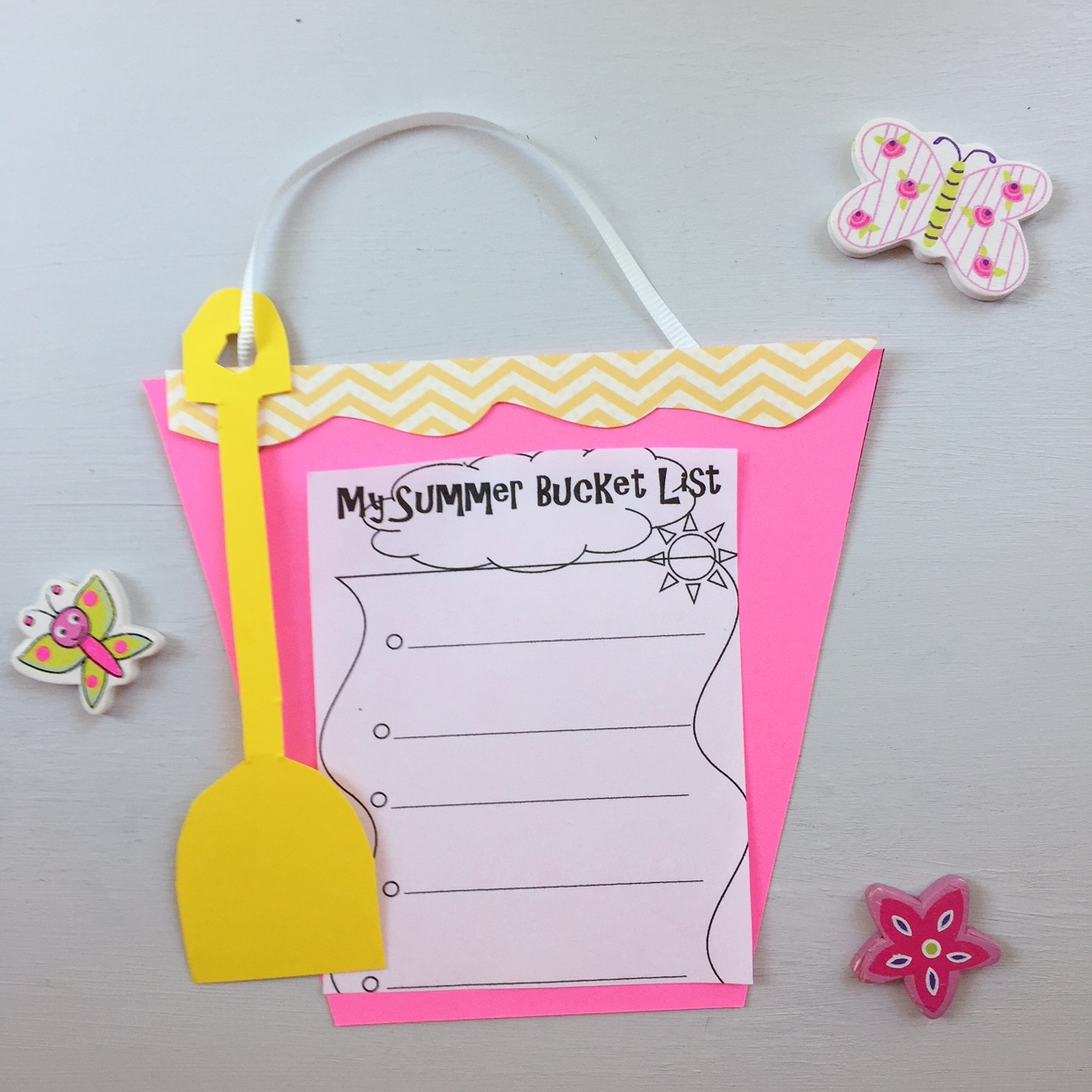 Summer Bucket List Craft Printable