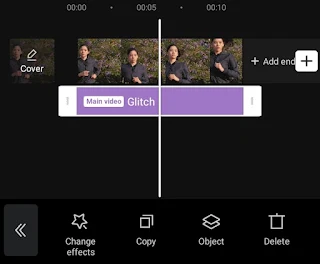 set duration of glitch effect