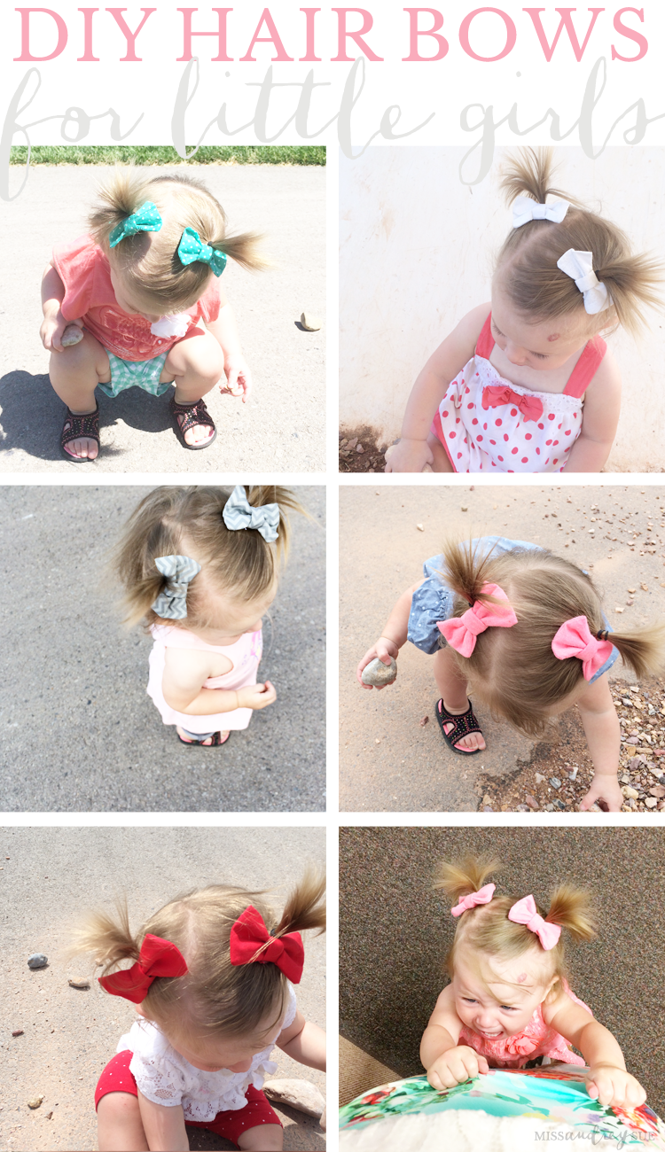 diy little girl hair bows Miss Audrey Sue
