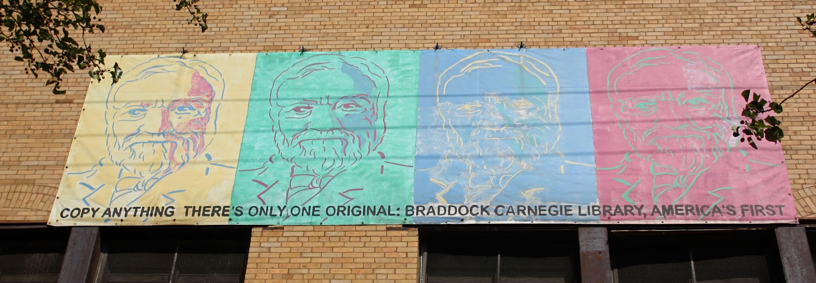 Pittsburgh Murals and Public Art Andrew Carnegie mural by Lisa Whitney