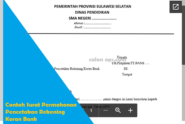 Pelajari Contoh Surat Permohonan Rekening Koran Bank Mandiri Surat Lamaran Pekerjaan