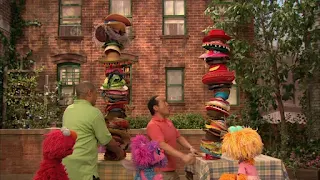 Elmo, Zoe, Alan, Chris, Abby Cadabby, Sesame Street Episode 4312 Elmo and Zoe's Hat Contest season 43