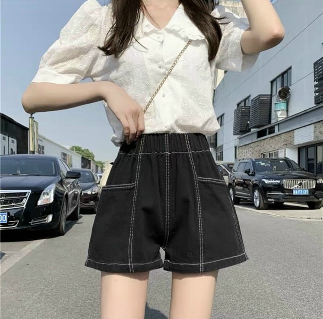 QUẦN SHORT KAKI CHỈ NỔI VIỀN ĐẸP