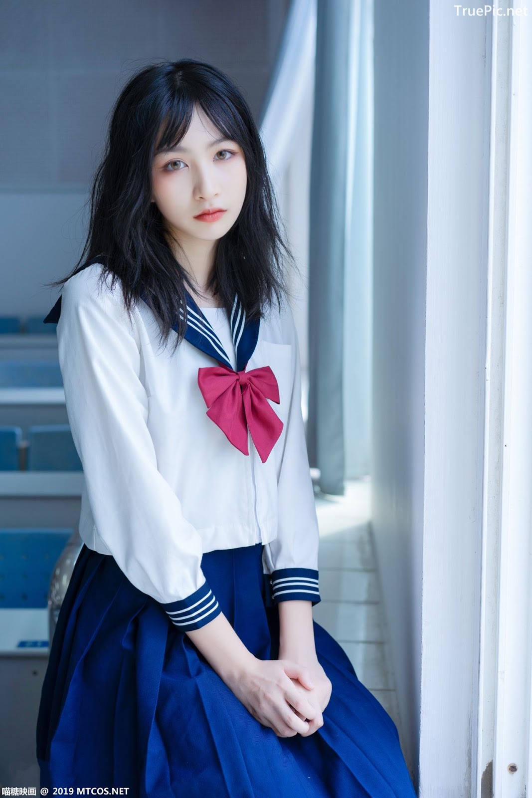 Image MTCos 喵糖映画 Vol.014 – Chinese Cute Model With Japanese School Uniform - TruePic.net- Picture-37