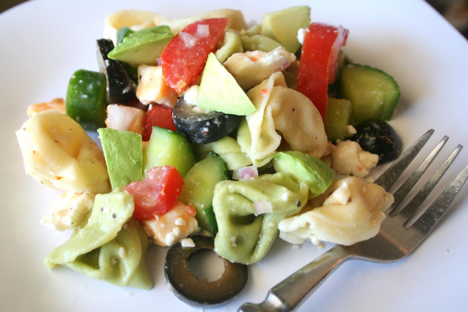 Eat More Vegetables Three Cheese Tortellini Salad