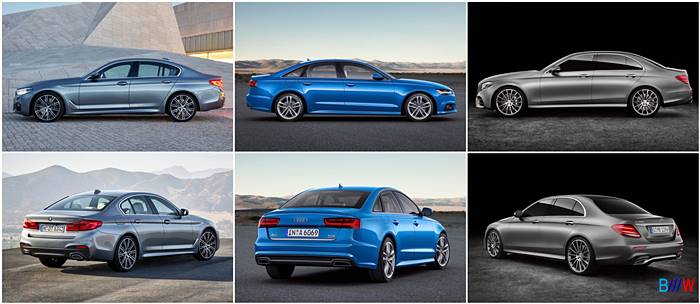2017 BMW 5 Series G30 vs Audi A6 and Mercedes E-Class 2017 BMW 5 Series G30 vs Audi A6 and Mercedes E-Class