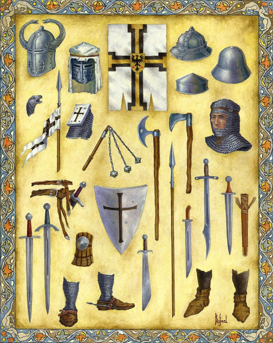 Вооружение тевтонских рыцарей в 13 веке