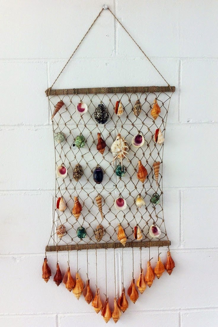 Seashell Craft Wall Hanging Decoration Ideas Seashell Craft Wall Hanging Decoration Ideas