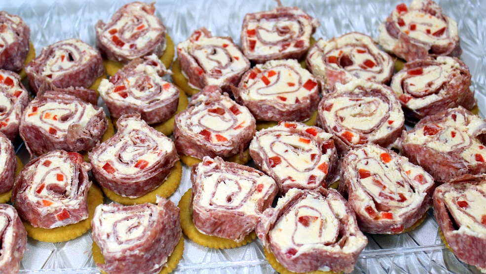 52 Ways to Cook Salami Pinwheel Spirals RollUps Appetizers on a Ritz