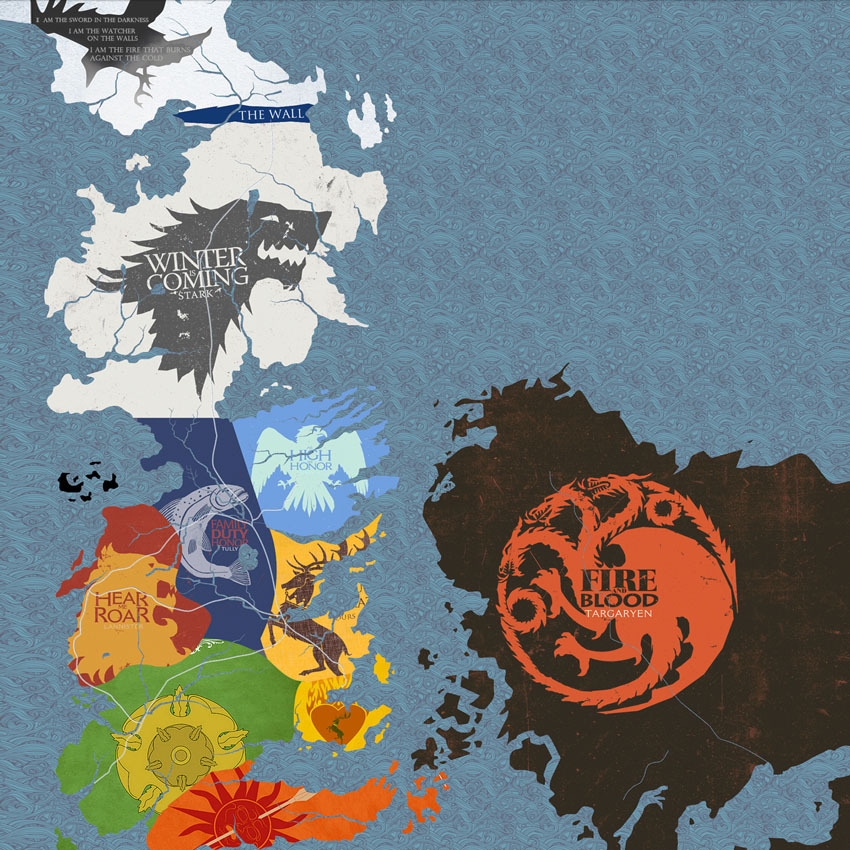 InSaNiDaDe (ツ) RACIONAL AS PRINCIPAIS CASAS DE WESTEROS GAME OF THRONES