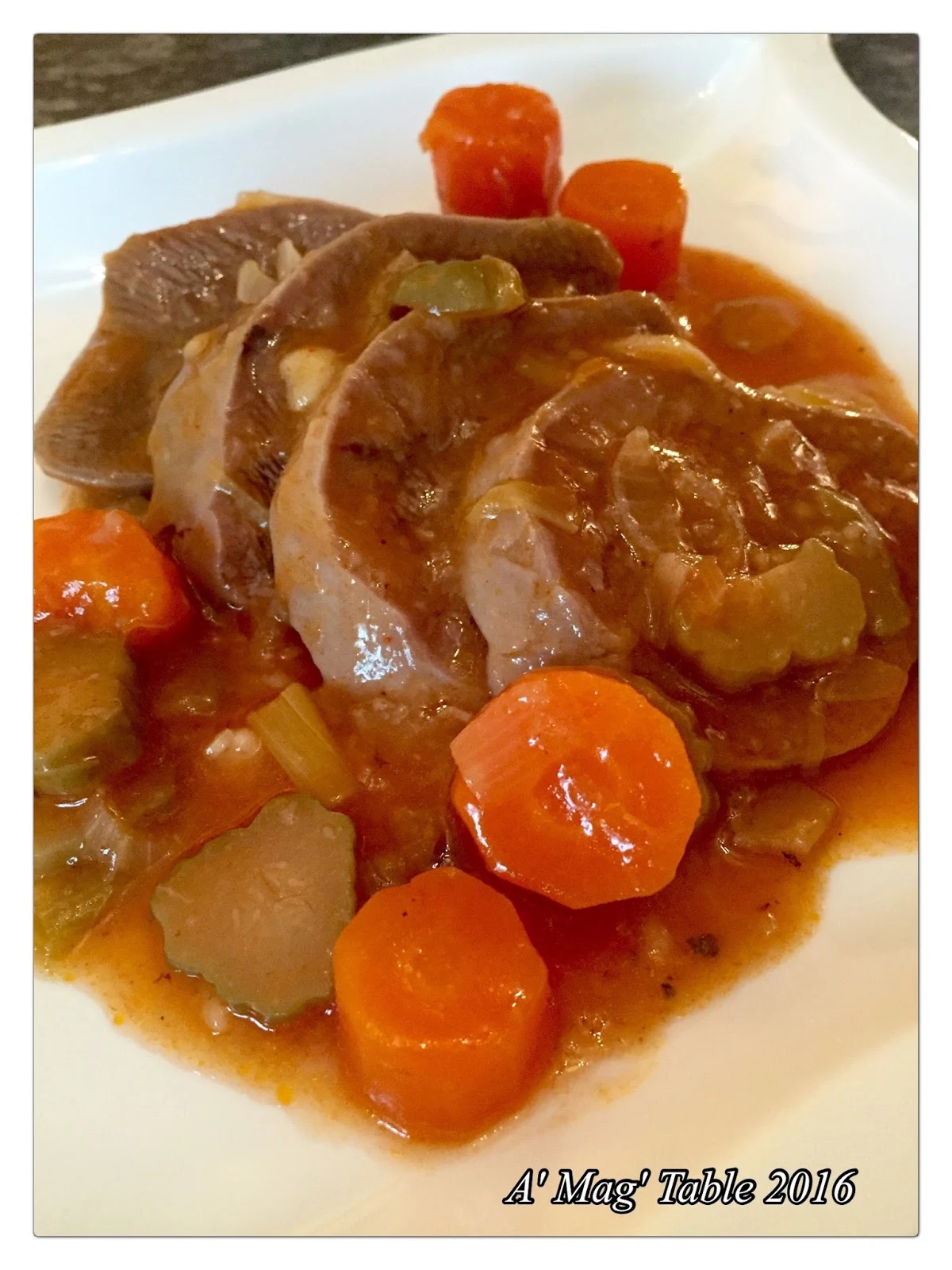 A' Mag' Table: Langue de boeuf au Cookeo