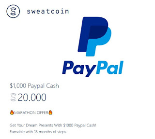 Cobrar Sweatcoins en Paypal