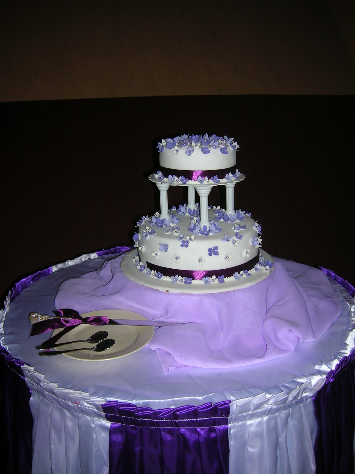Cakes, Cakes N more Purple Theme Wedding Cake