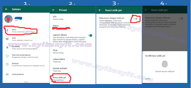 cara mengaktifkan fingerprint di whatsapp terbaru