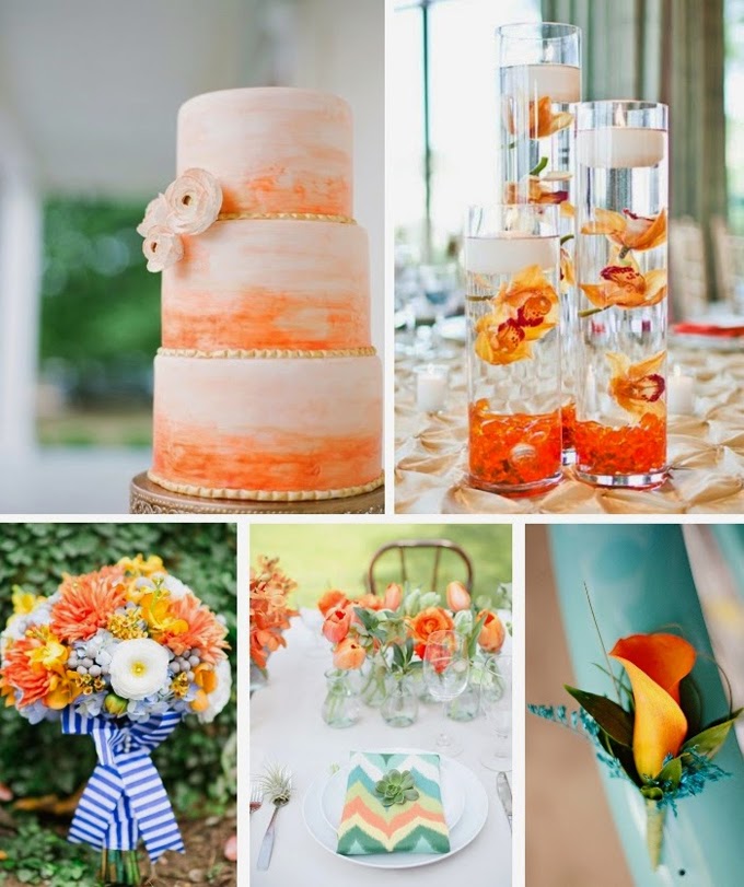 Orange Spring Wedding Color Inspiration