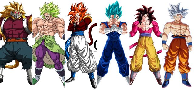 Comicrítico: Las 30 transformaciones de Goku y los Saiyans: Vegeta, Broly,  Son Gohan...