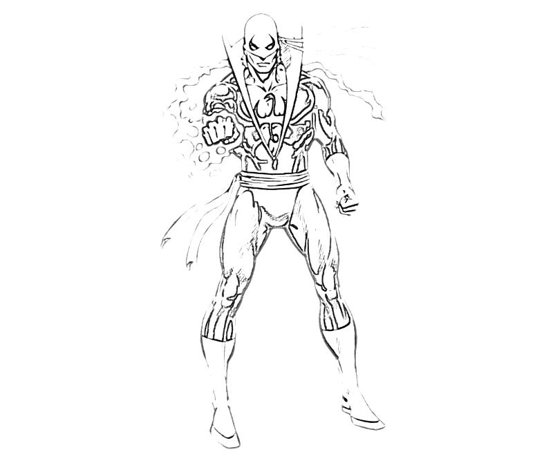 ultimate spiderman iron fist coloring pages - photo #37