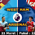 Prediksi Bola West Ham vs Arsenal 21 Maret 2021