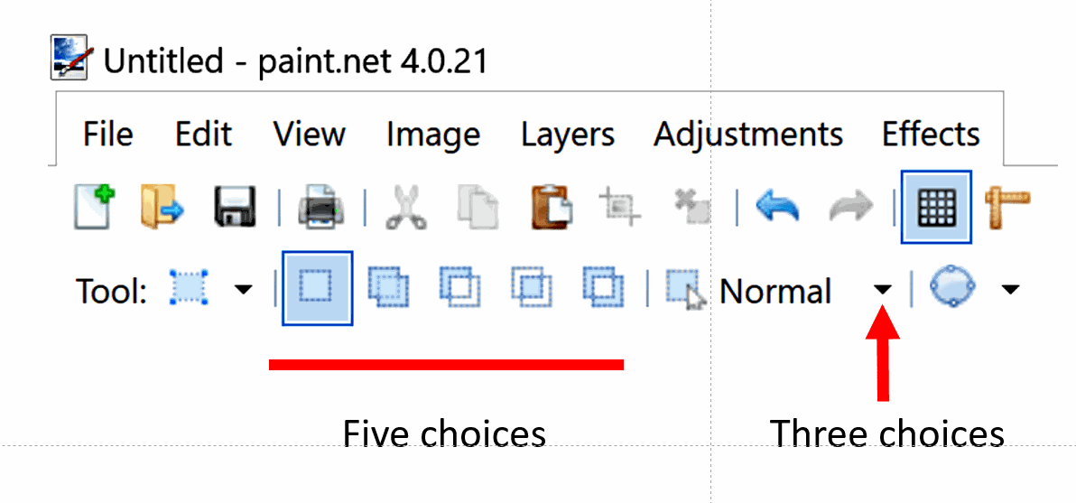 CIS 275 assignments tool settings the Rectangular Select tool