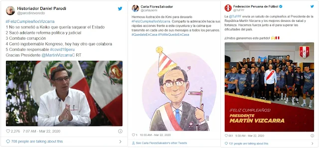 Presidente del Perú, Martín Vizcarra cumple 57 años y es tendencia en Twitter
