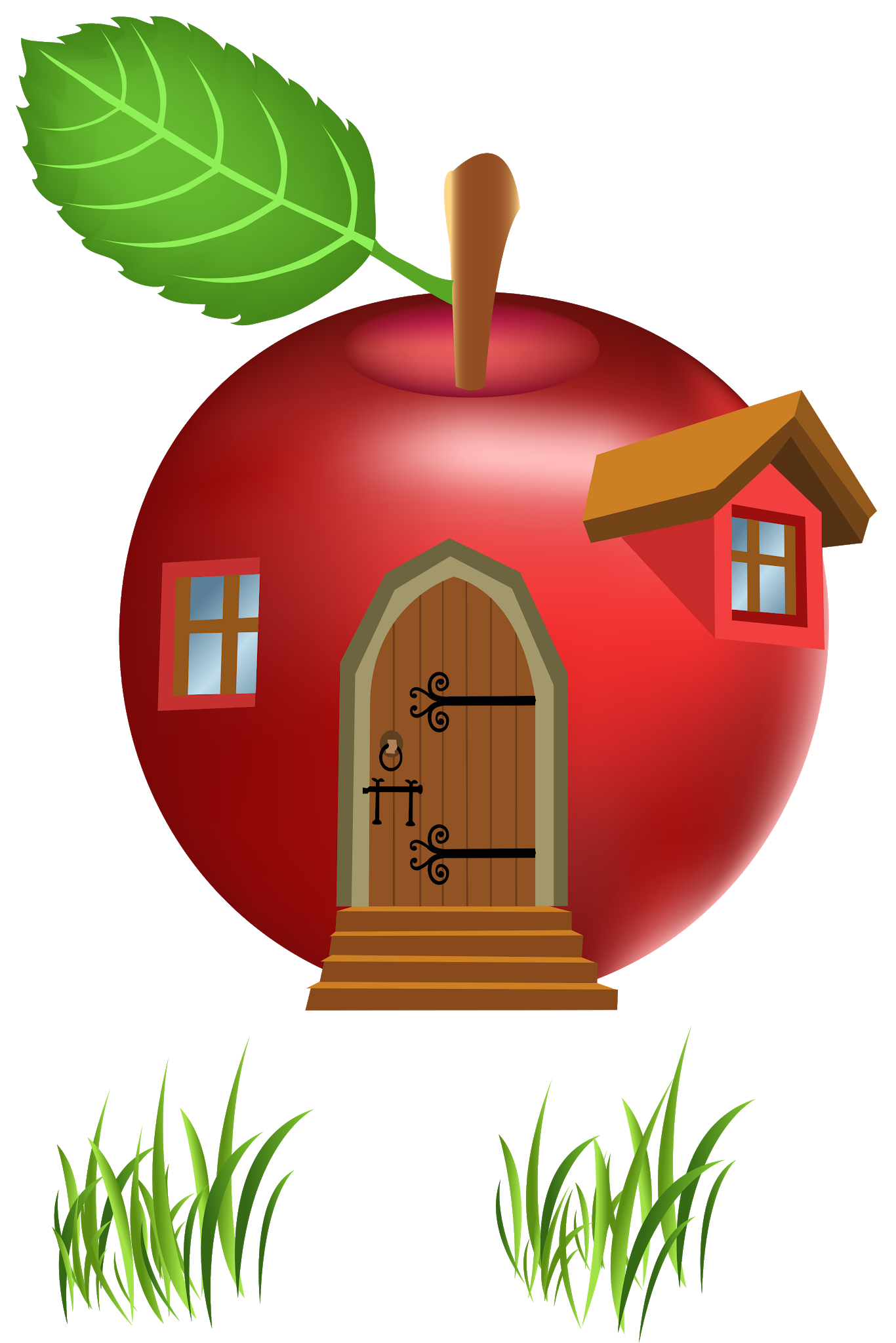 Сказочный домик. Круглые сказочные домики для детей. Домики в виде овощей и фруктов. Домик яблоко.