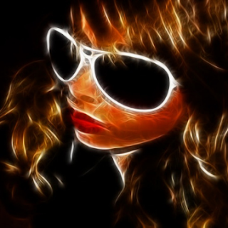 electric effect cool girl pfp