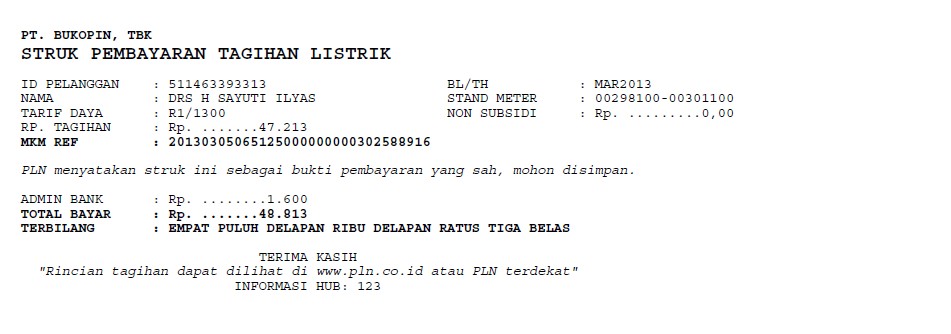 Contoh Format Slip Gaji Perangkat Desa Guru Paud