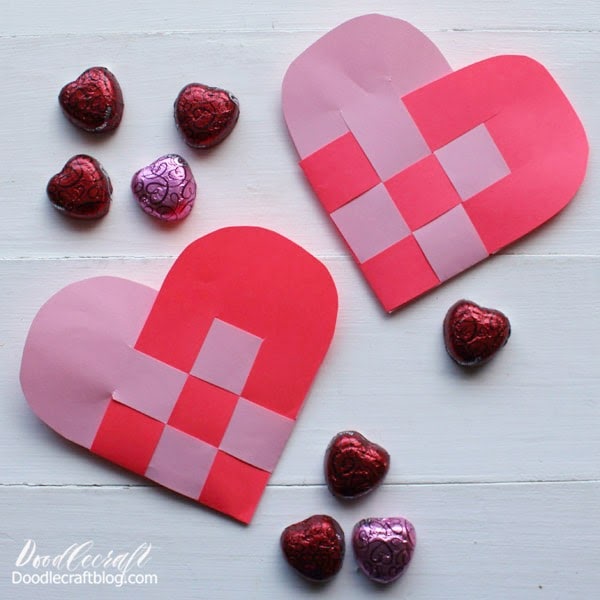 How to Make a Woven Paper Heart Basket for Valentine's Day