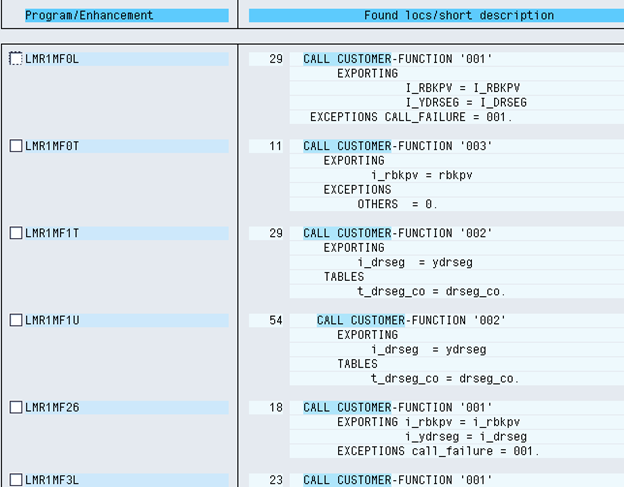 SAP ABAP - Finding Function Module Exits (Customer Exit).