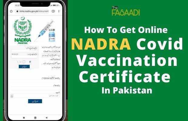 NADRA Covid Vaccination Certificate