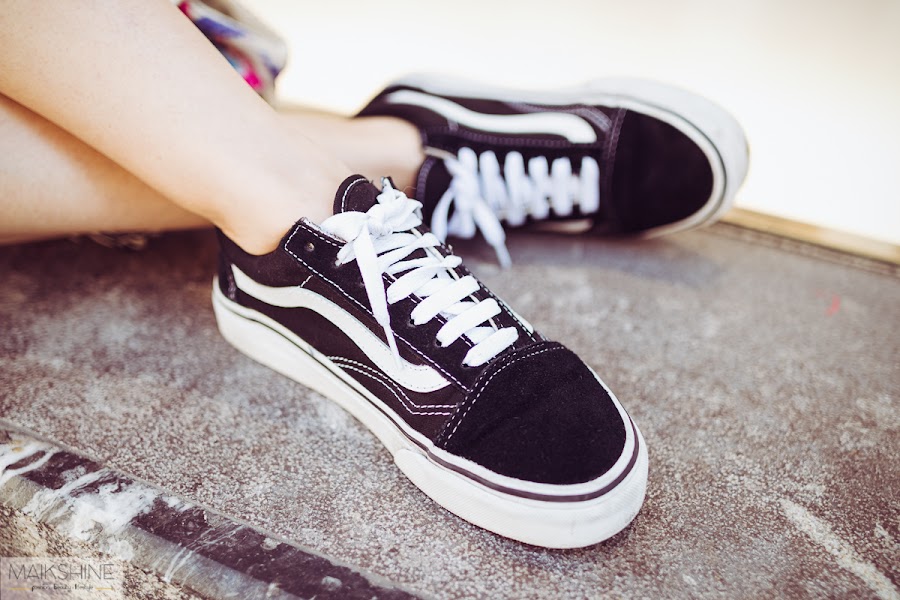 Outfit casual vestido con Vans