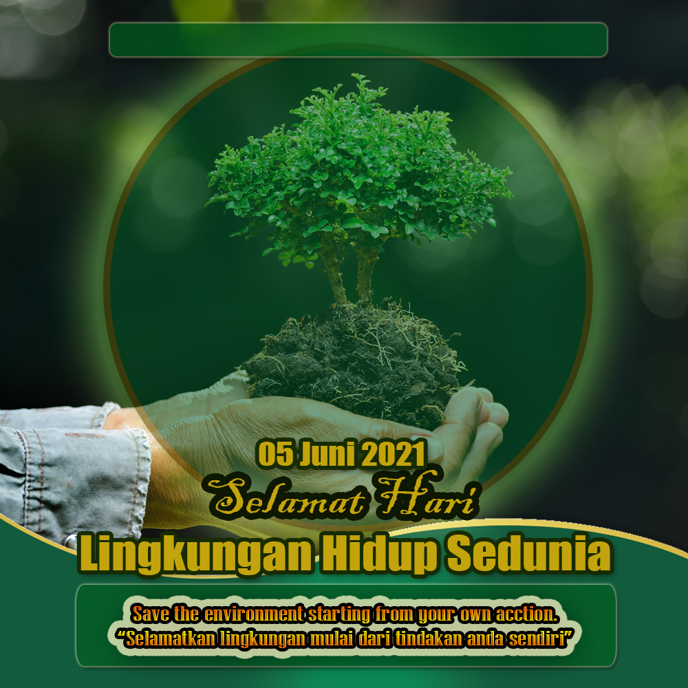 6 Template Gambar Poster Hari Lingkungan Hidup Sedunia PSD PNG 5 Juni