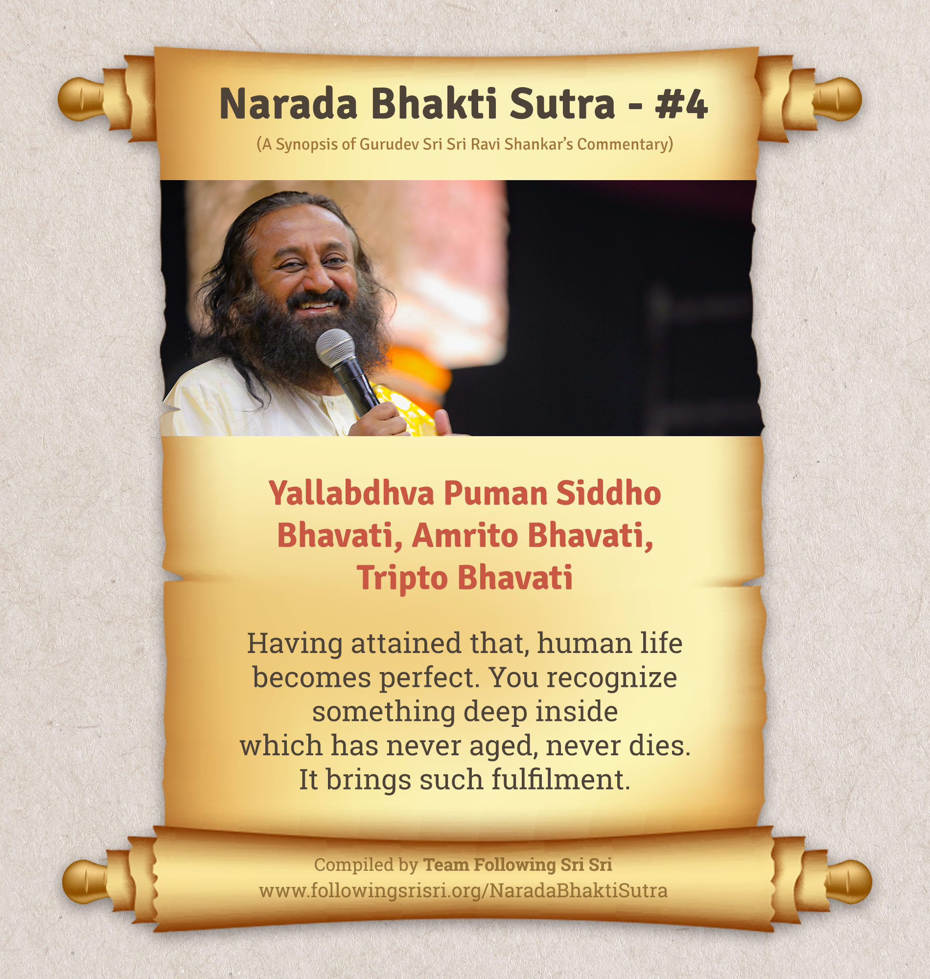 Narada Bhakti Sutras - Sutra 4