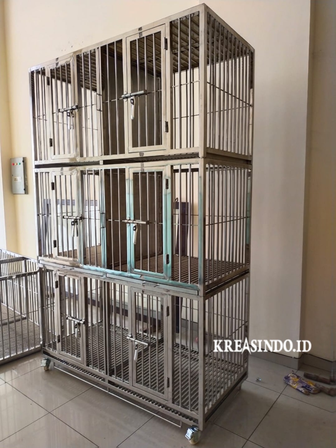 Kandang Anjing Stainless Terkeren dan Terbaik pesanan Bpk Chimy di Summarecon Bekasi