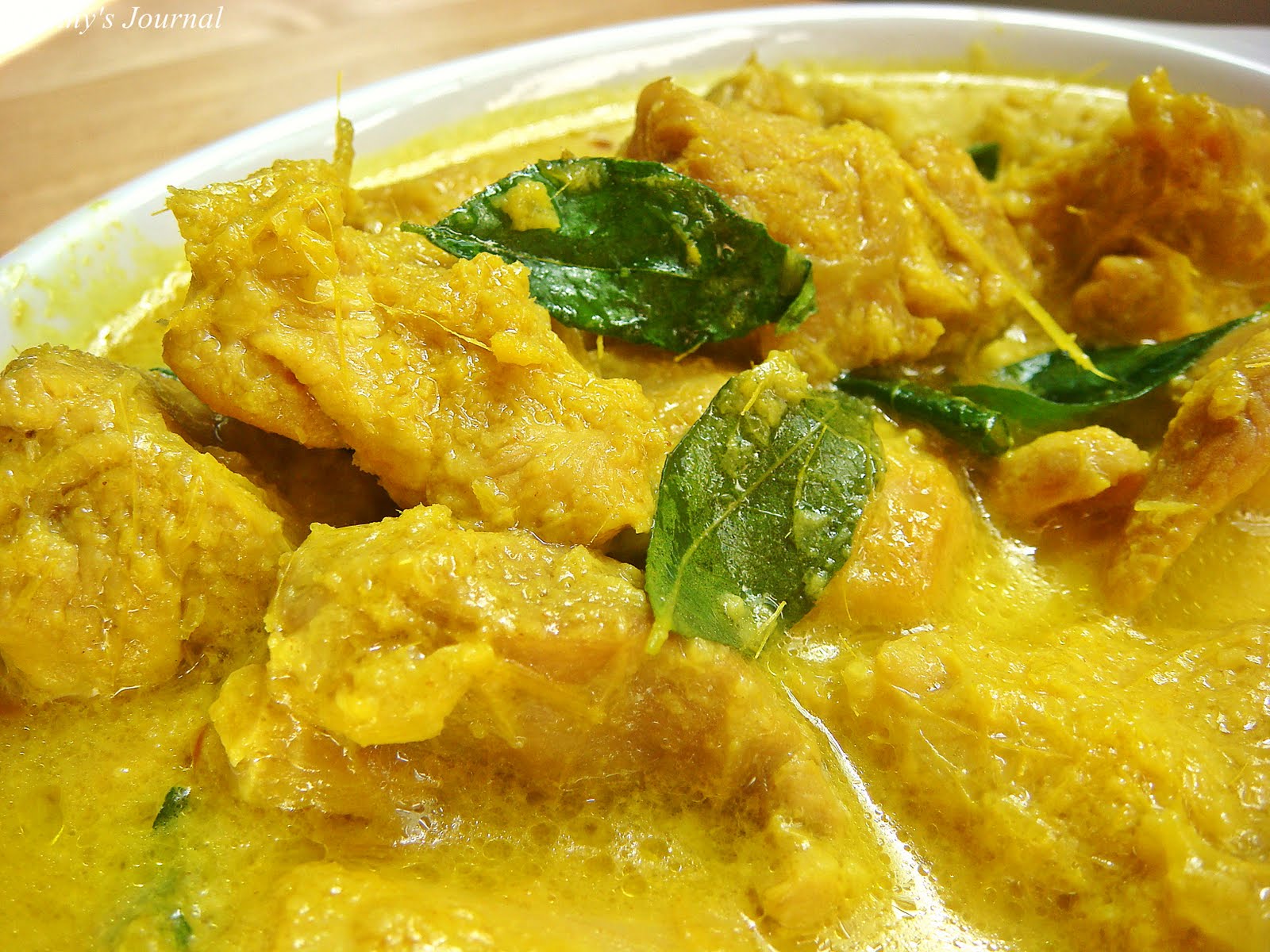 Rainny's Journal Ayam Kunyit (Chicken in Tumeric Sauce)