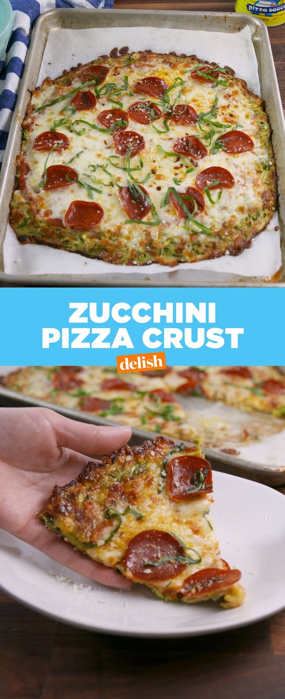 Low Carb Zucchini Pizza Crust