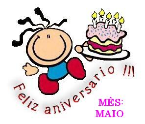 PARABÉNS PARA OS ANIVERSARIANTES DE MAIO!<b></b>