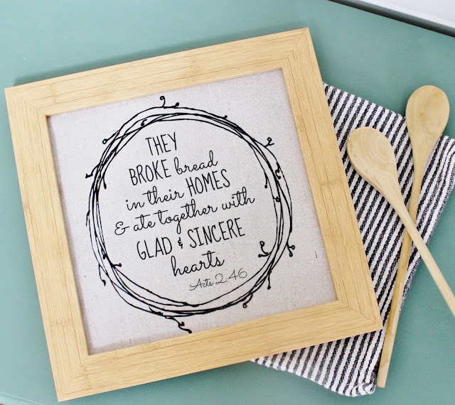 DIY wall art made from drop cloth