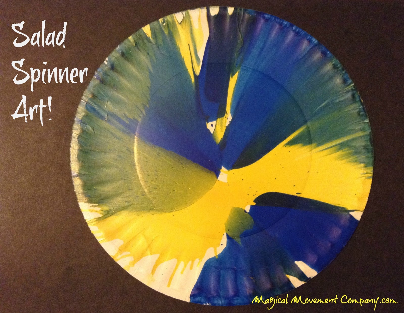 Please Pass the Salad Spinner Preschool Art That is Just Plain Fun