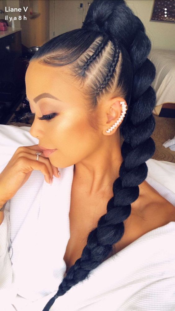 47 Best African Fishtail Braids Hairstyle 2019 For Black Hair