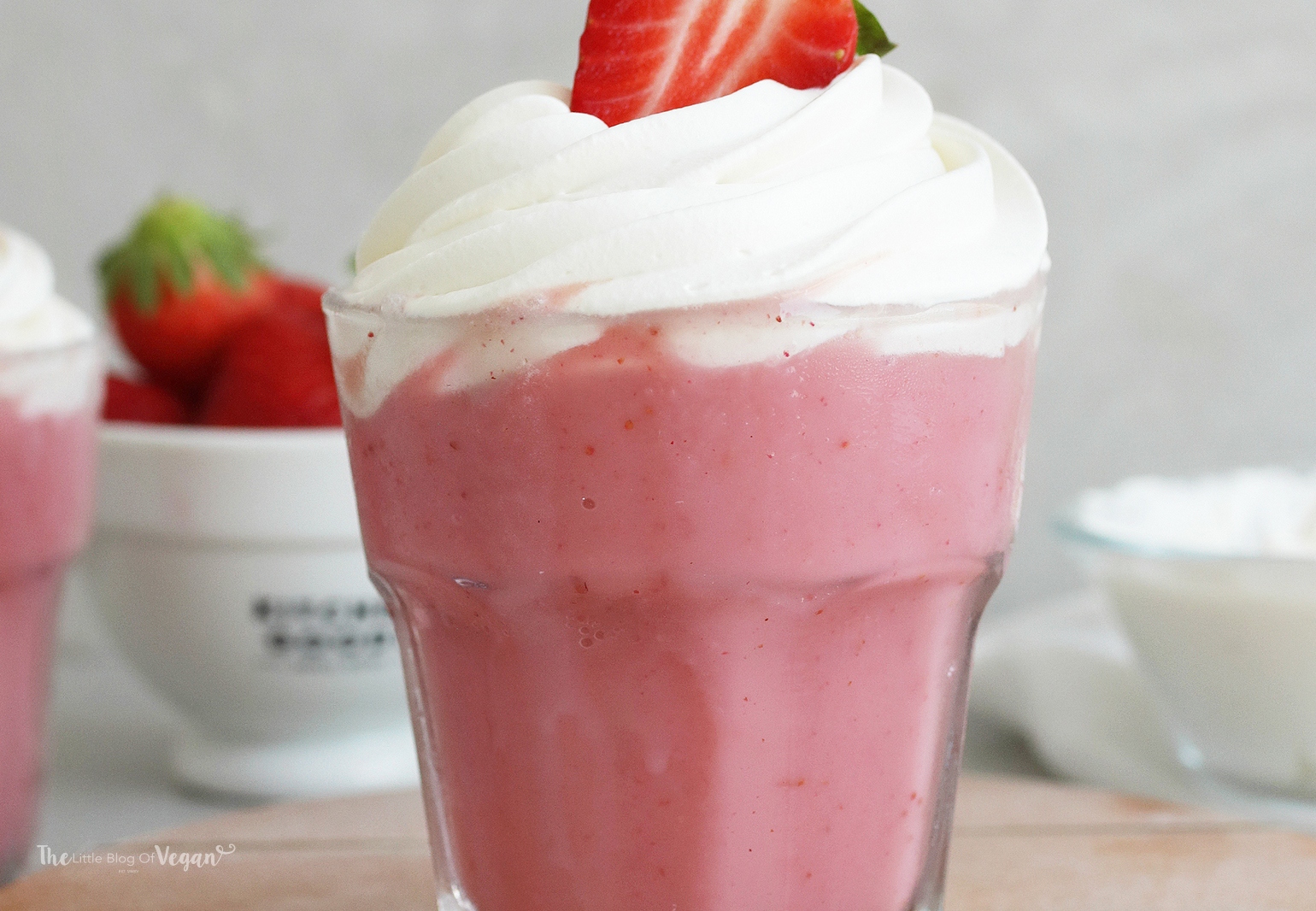 Make this Strawberry Crème Frappe coffee shop dupe at home with @there